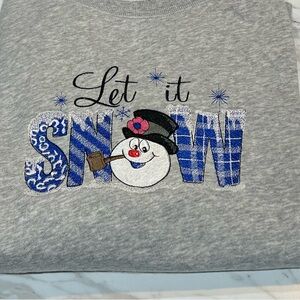 Gray Let It Snow Sweatshirt